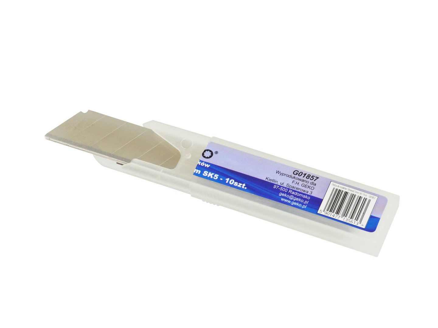 Čepele pro nože 18 mm × 0,5 mm, 10 ks, SK5 – Geko 1