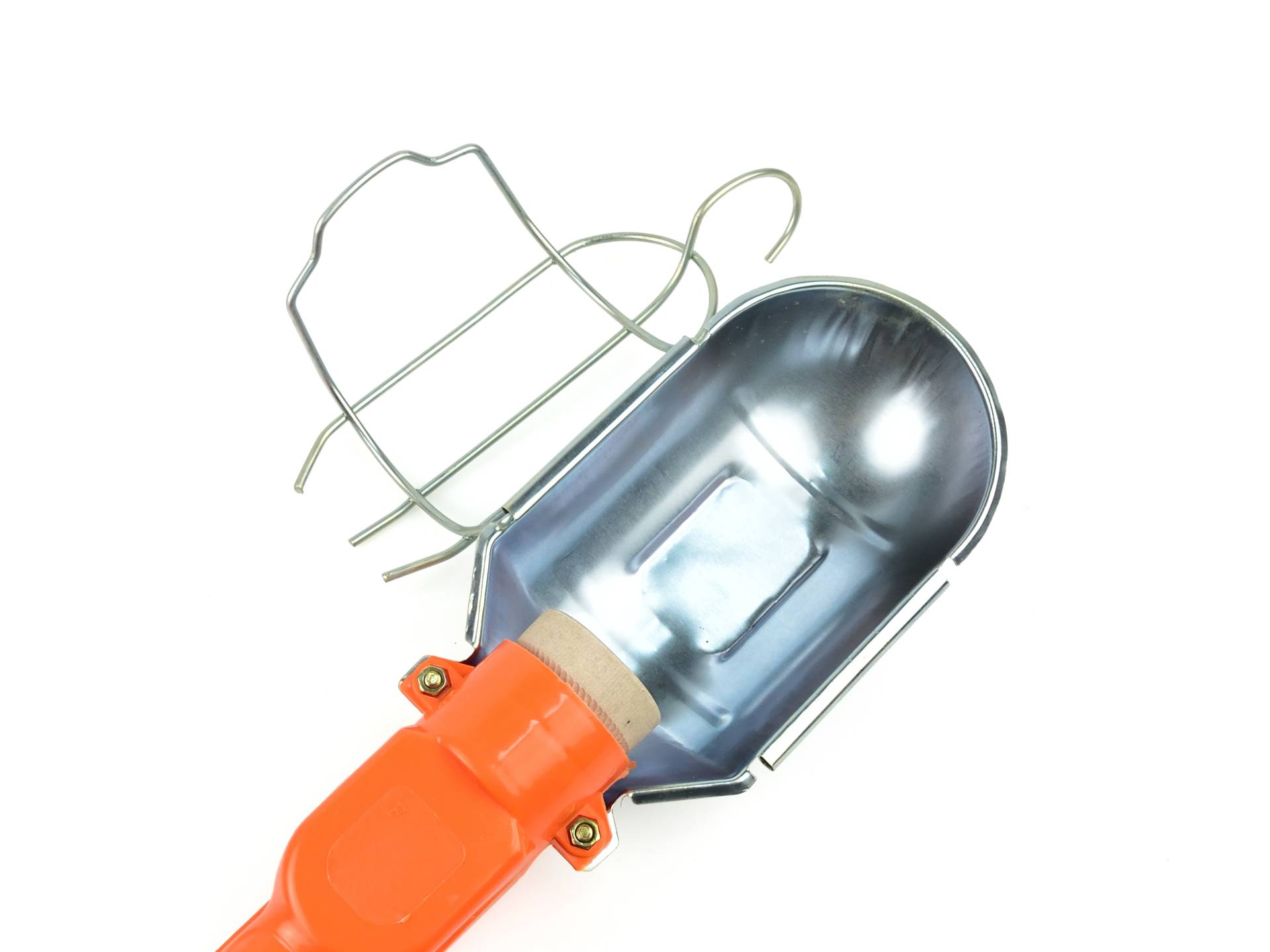 Dílenská lampa Geko s kabelem 5 m, LED COB, 3 W, 230/12 V, Li-ion, vestavěný háček a vypínač — V provozu