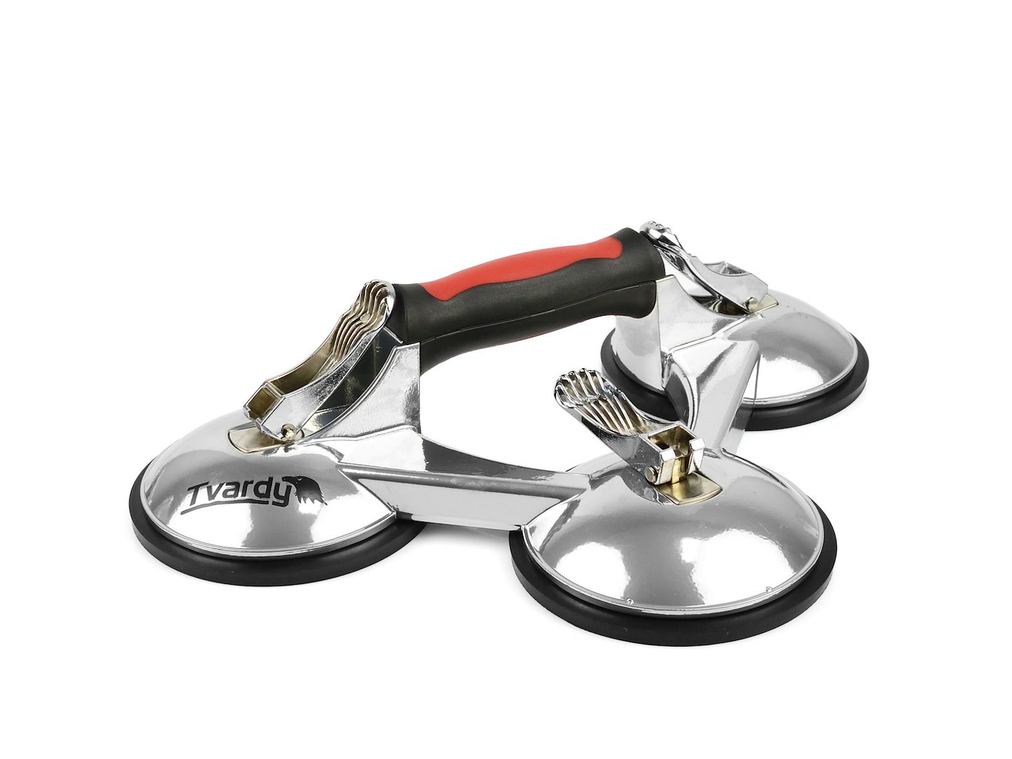 Držák-přísavka na sklo ALU 3x125 mm 190 kg Geko 5901477172946 — Celkový pohled