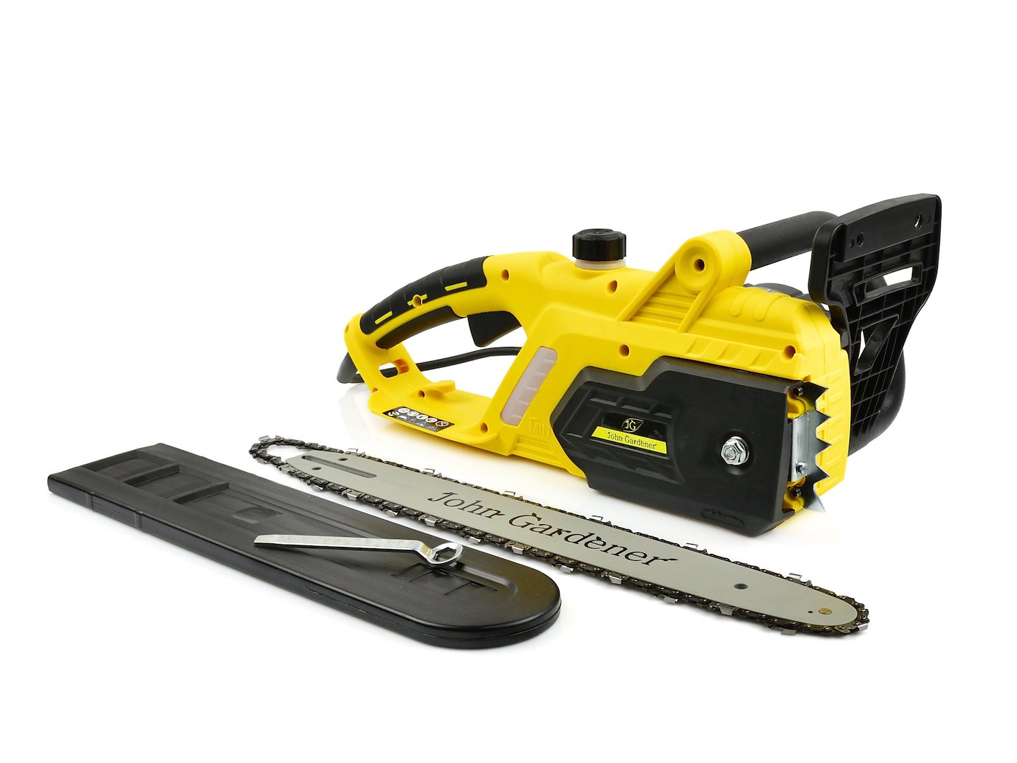 Elektrická řetězová pila Geko 2400 W boční motor 5,73 kg — Detail řetězu