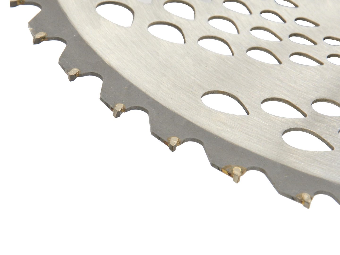 Kotouč s karbidovým ostřím Geko 255 x 25,4 mm x 40T — Detail karbidového ostří