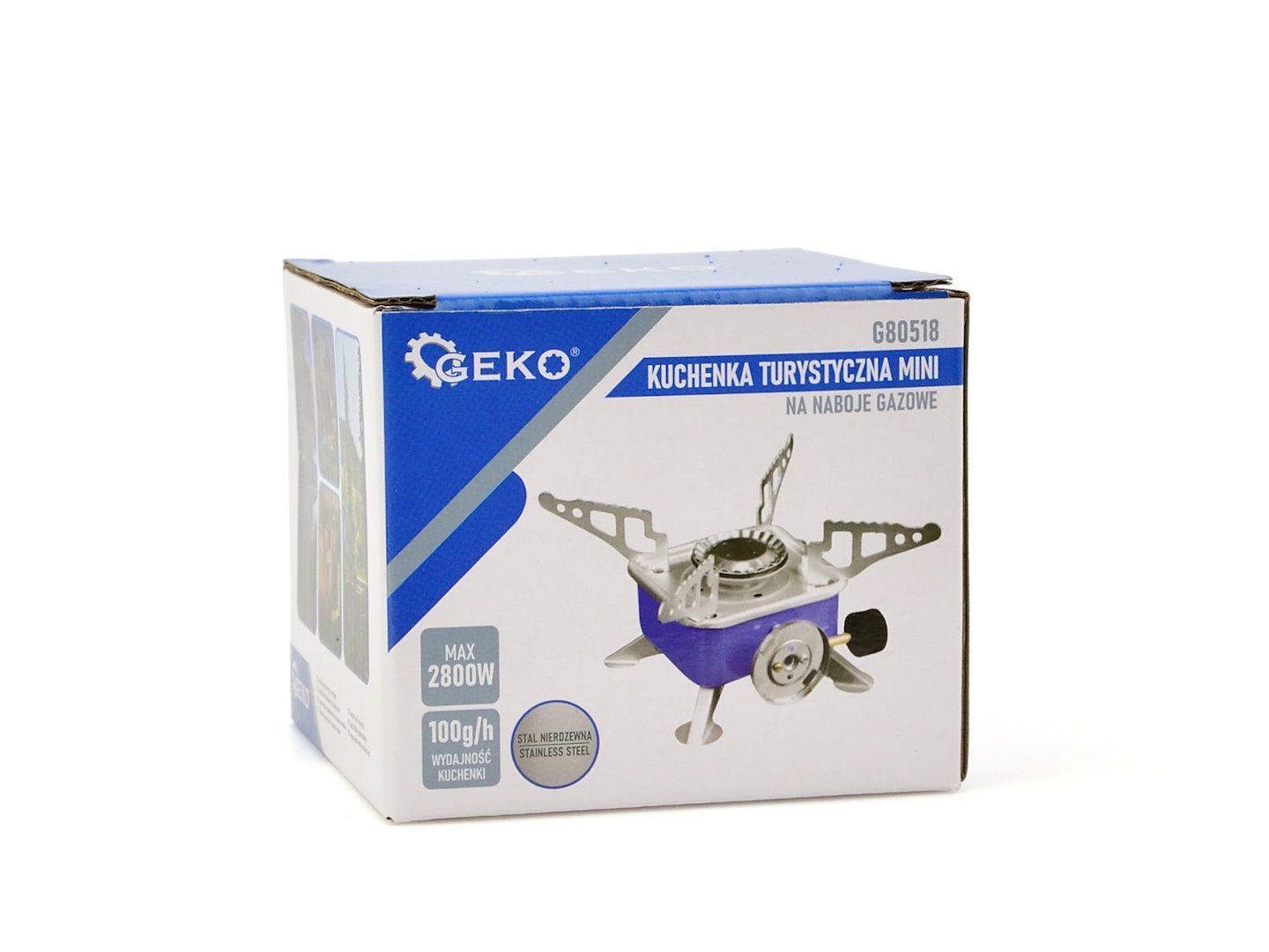 Mini turistický vařič na plynové kartuše Geko G80518 8