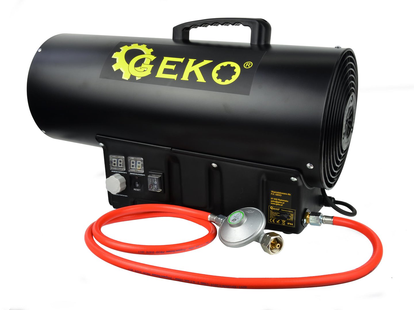 Plynová turbína Geko G80415 s termostatem 65 kW — Celkový pohled