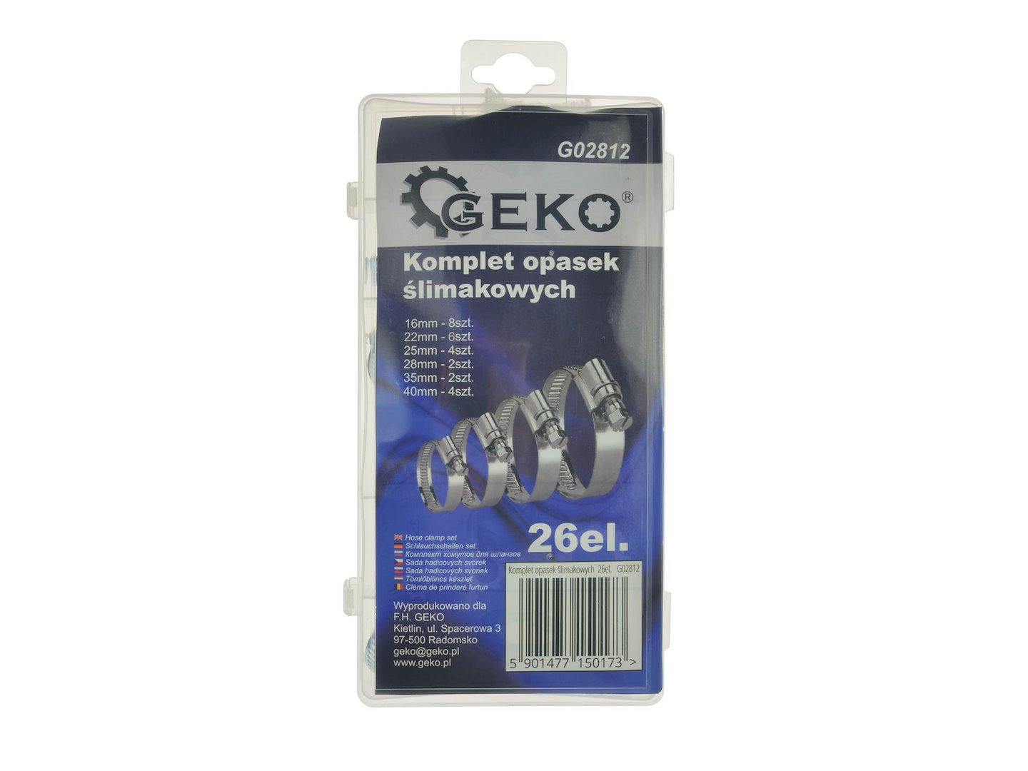 Sada šnekových pásků 26 ks – Geko G02812 1