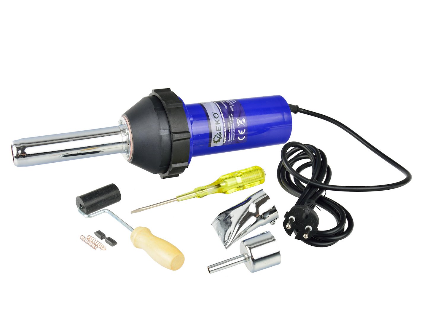 Horkovzdušná svářečka plastů 1080 W, 20–550 °C – GEKO G81036 1