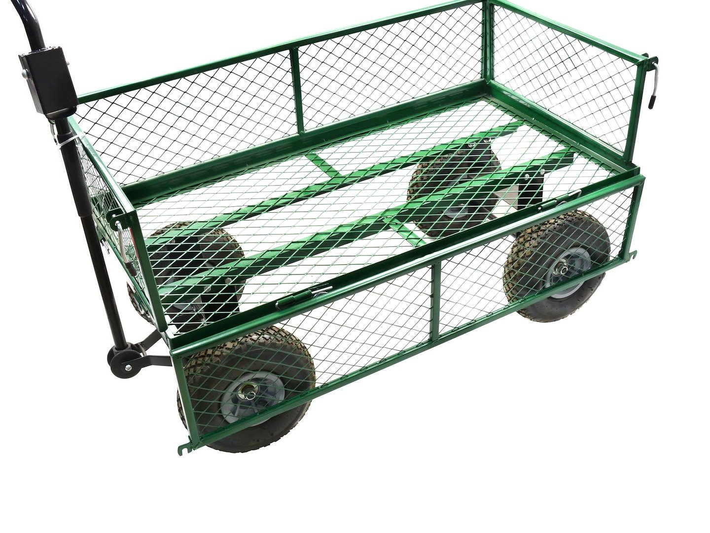 Přívěs Geko s nosností 350 kg a sklopnými bočnicemi — Detail konstrukce