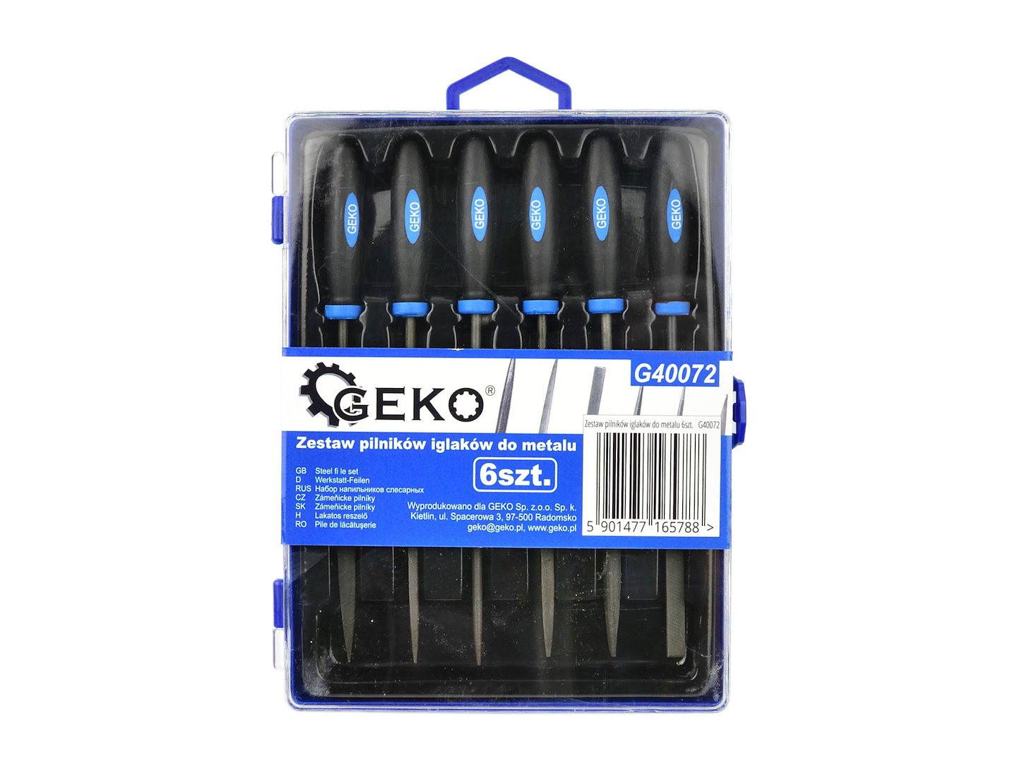 Sada jehlových pilníků na kov 6 ks – Geko G40072 4