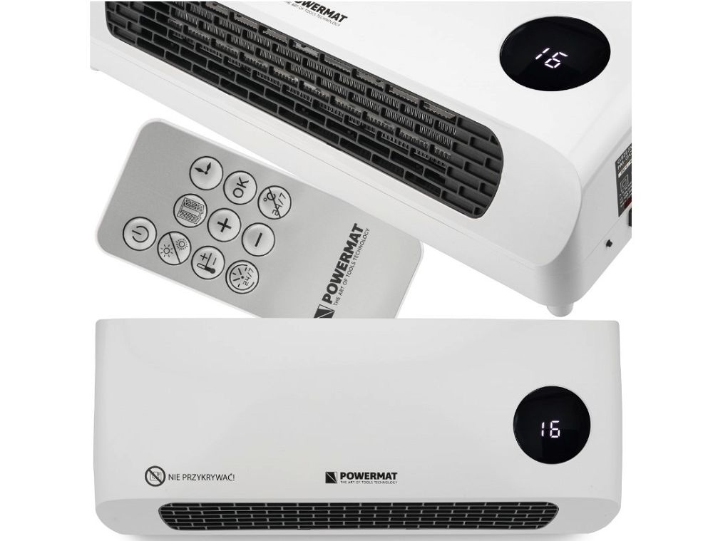 Vzduchová clona s topením 2000 W a dálkovým ovládáním POWERMAT PM-GC-3000DL