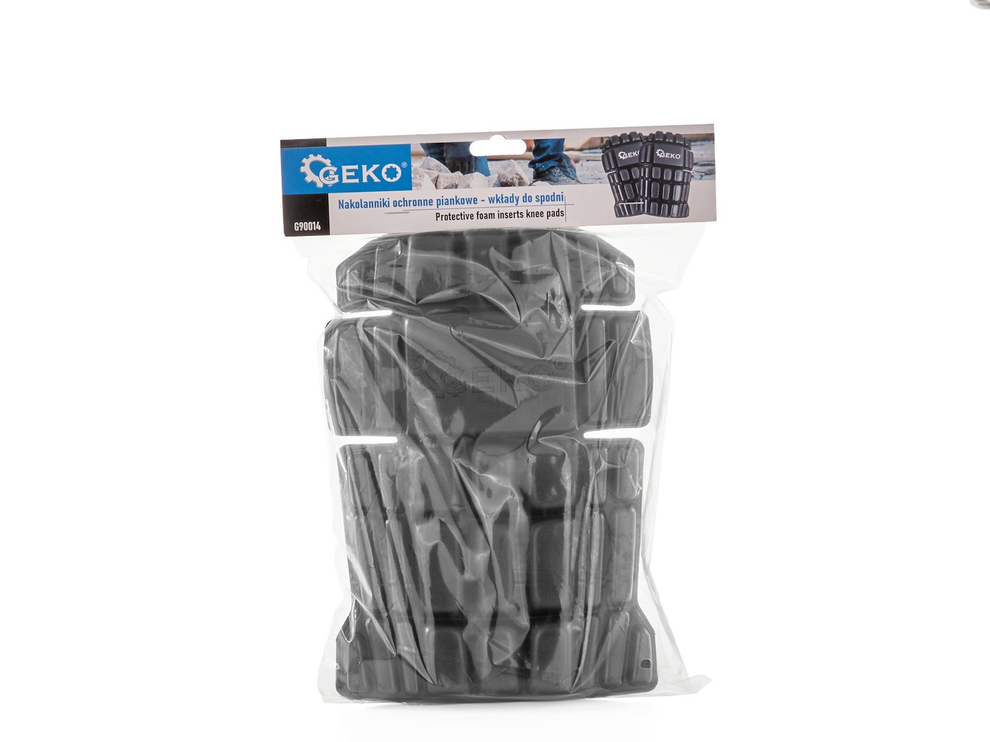 Ochranné pěnové chrániče kolen – vložky do kalhot – Geko – polyesterní pěna – 24,5 x 17 x 2 cm – 1 pár — V provozu