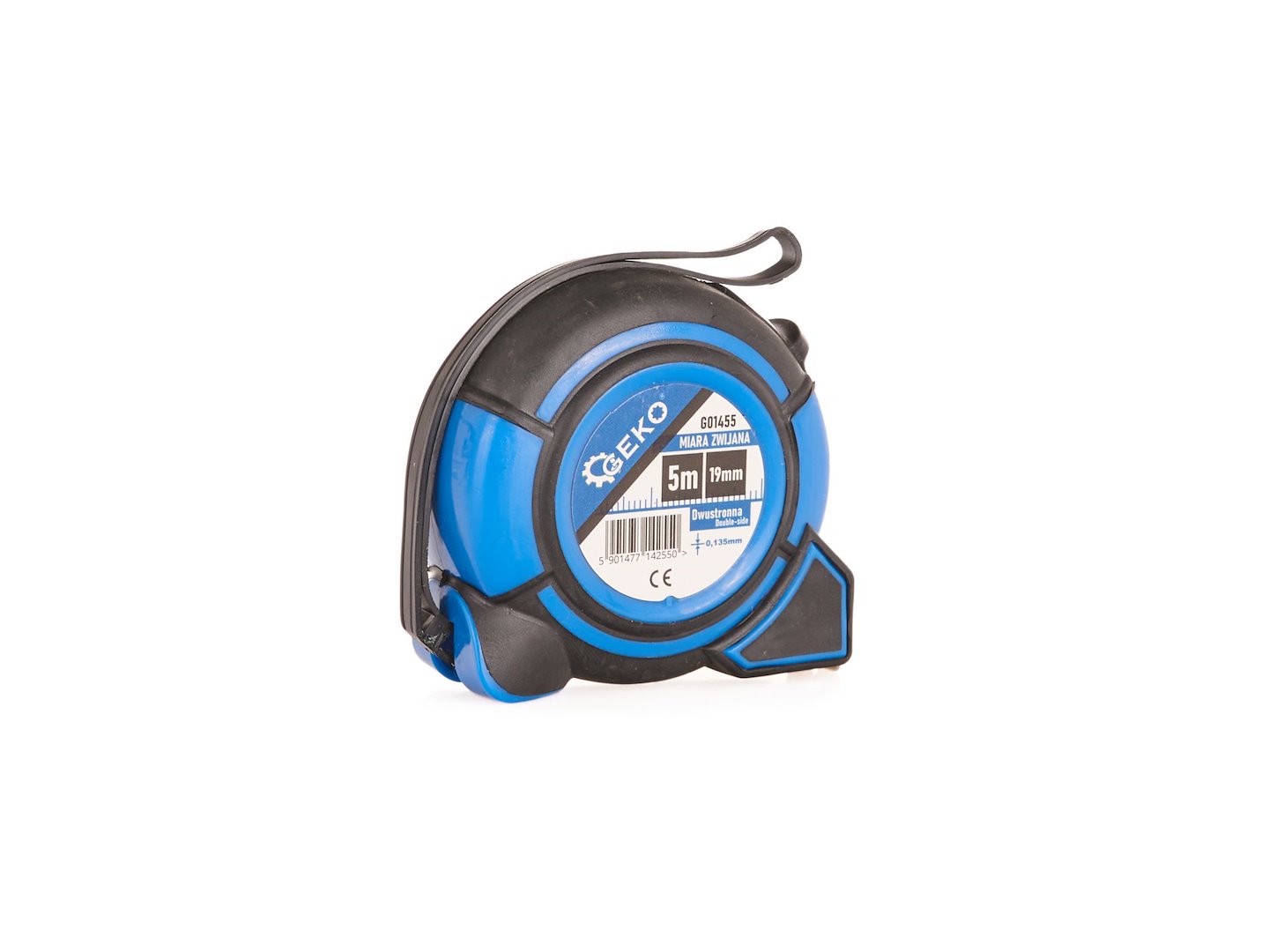 Svinovací metr Geko 5m × 19mm oboustranný s aretací - měřicí páska Double-side 3