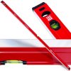 Hliníková vodováha 1800 mm STRONG LINE GEKO — přesnost 0,5 mm/m