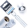 TenkoStěnná nástrčka na zapalovací svíčky 16 mm 3/8" s kloubem CrV GEKO