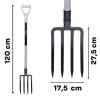 Zahradní vidle 120 cm HARD-LINE GEKO — 4 zuby, ocel HRC 40–48