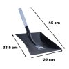 Lopatka ke krbu GEKO ocelová 21,7×23,5 cm, celková délka 38 cm