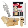 Vložka zámku s knoflíkem 30g/35 mm – broušená mosaz GEKO
