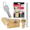 Vložka zámku s knoflíkem 35g/45 (barva mosaz) GEKO