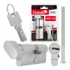 Vložka do zámku s knoflíkem 30G/45 mm (barva nikl) GEKO