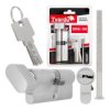 Vložka do zámku s knoflíkem 30G/45 mm (barva nikl) GEKO
