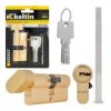 Vložka do zámku s knoflíkem 30/35G – mosaz, GEKO