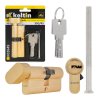 Vložka do zámku s knoflíkem 35G/45 mm – mosaz, GEKO