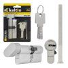 Vložka do zámku s knoflíkem 30G/40 mm, nikl – GEKO