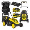 Akumulátorová sekačka na trávu GEKO 38 cm, bezkartáčový motor, 2× 4,0 Ah 20 V CoreX