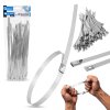 Stahovací pásky z nerezové oceli 7,9 × 250 mm – sada 100 ks GEKO