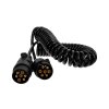 Spirálový prodlužovací kabel pro přívěs 5 m, 7 PIN, 12 V – GEKO