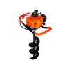 Benzínový zemní vrták GEKO 62 cm³ se sadou vrtáků 10/15/20 cm a prodloužením 50 cm