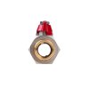 Kulový kohout 3/4" DN20 s ucpávkou a šroubením – motýlek GEKO