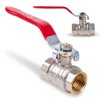 Kulový kohout 1/2" VV DN15 s ucpávkou — páčkové ovládání GEKO