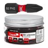 Příklepový bit PH2 25 mm S2 – sada 50 ks ve sklenici GEKO
