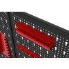 Nástěnný děrovaný panel na nářadí Kraft&Dele KD11895 — 120 × 60 cm, ocelový, 25 háčků