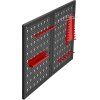 Kovový nástěnný dílenský panel na nářadí 80 × 60 cm Kraft&Dele KD11896