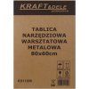 Dílenský nástěnný panel na nářadí kovový 80×60 cm Kraft&Dele KD11896