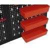 Kovový nástěnný panel na nářadí Kraft&Dele 120×60 cm – 3dílný set s kompletním příslušenstvím KD11898