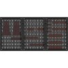 Kovový nástěnný panel na nářadí Kraft&Dele 120 × 60 cm – 3dílná sada s příslušenstvím KD11898