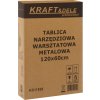 Kovový nástěnný panel na nářadí Kraft&Dele 120 × 60 cm – 3dílná sada s příslušenstvím KD11898