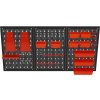 Kovový nástěnný panel na nářadí Kraft&Dele 120 × 60 cm – 3dílná sada s příslušenstvím KD11898