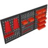 Kovový nástěnný panel na nářadí Kraft&Dele 120 × 60 cm – 3dílná sada s příslušenstvím KD11898