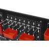Kovový nástěnný panel na nářadí Kraft&Dele 120×60 cm – 3dílný set s kompletním příslušenstvím KD11898