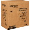 Bezolejový kompresor Kraft&Dele KD4099 – vzdušník 24 l, výkon 1200 W, průtok 220 l/min