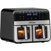 Horkovzdušná fritéza Air Fryer 9 l (2× 4,5 l) 2500 W s LCD displejem Kraft&Dele KD4179
