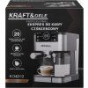 Pákový kávovar Kraft&Dele KD4292 — 1500 W, 20 bar, LCD displej