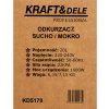 Dílenský vysavač pro mokré a suché vysávání 20 l Kraft&Dele KD5178