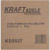Elektrické samonasávací čerpadlo na palivo a naftu 230 V, 550 W, 60 l/min Kraft&Dele KD5537