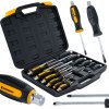 Sada úderových šroubováků Powermat PM1601 12 ks Cr-V s magnetickými hroty