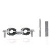 Obejma metalowa z gumą do rur podwójna 1/2" 20-25mm (200)