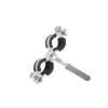 Obejma metalowa z gumą do rur podwójna 1/2" 20-25mm (200)