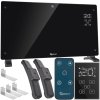 Konvektory skleněné černé s LCD displejem, ovladačem a Wi-Fi – 2500 W – Geko – EAN: 5901477191657 –: 24 měsíců